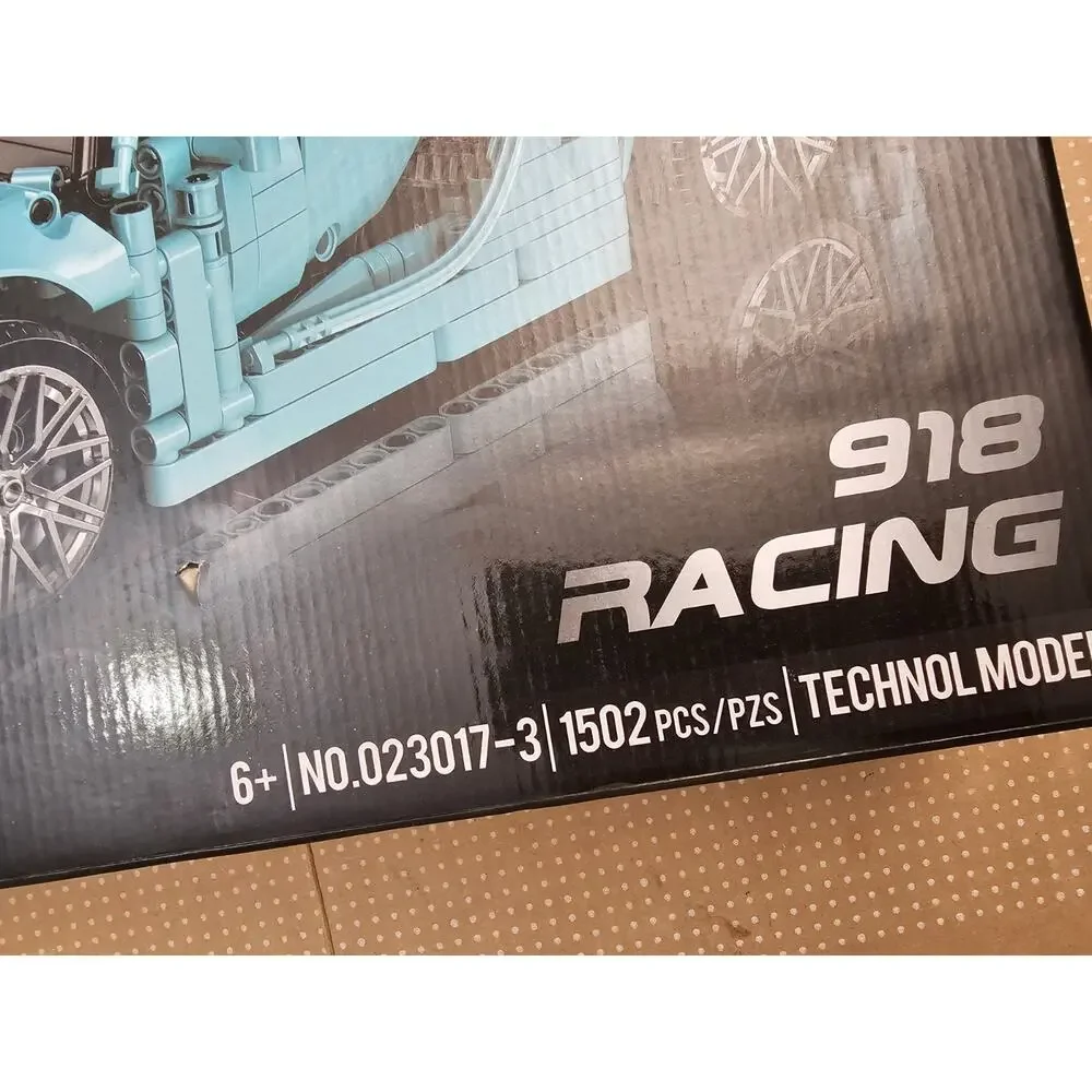 Building Block 918 Racing Race Car Green Brick Thecnol Model 1502 Pcs / 023017